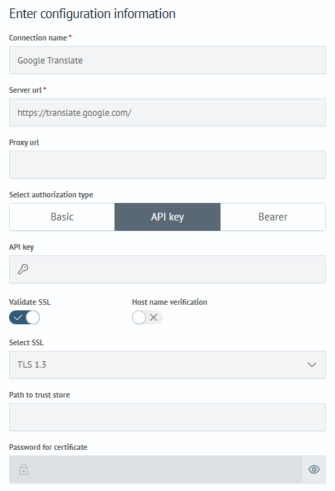 Create config