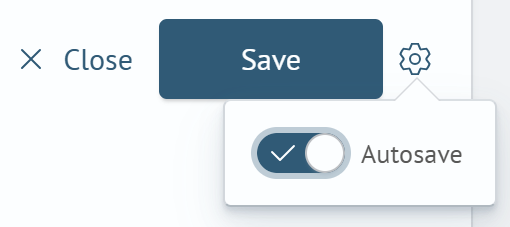 Enable Autosave