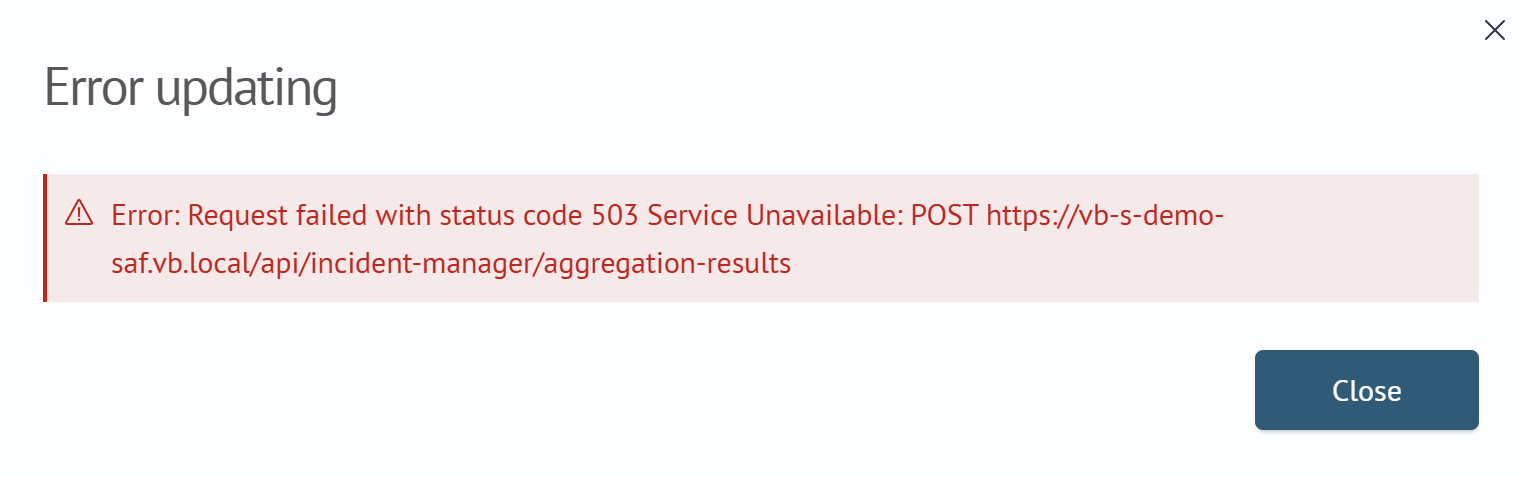 Aggregation Results Error