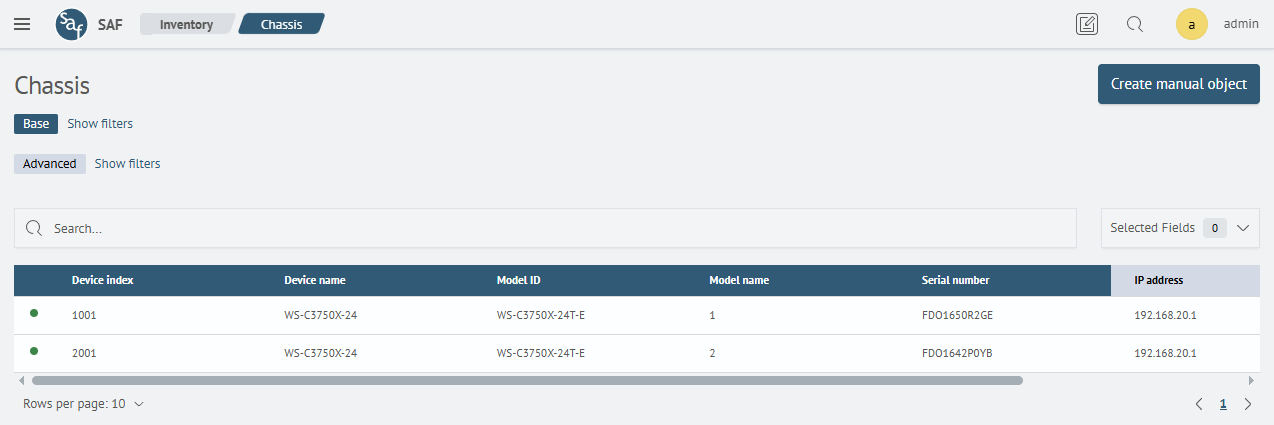 Asset List Page