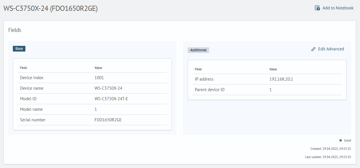 Asset Card Field