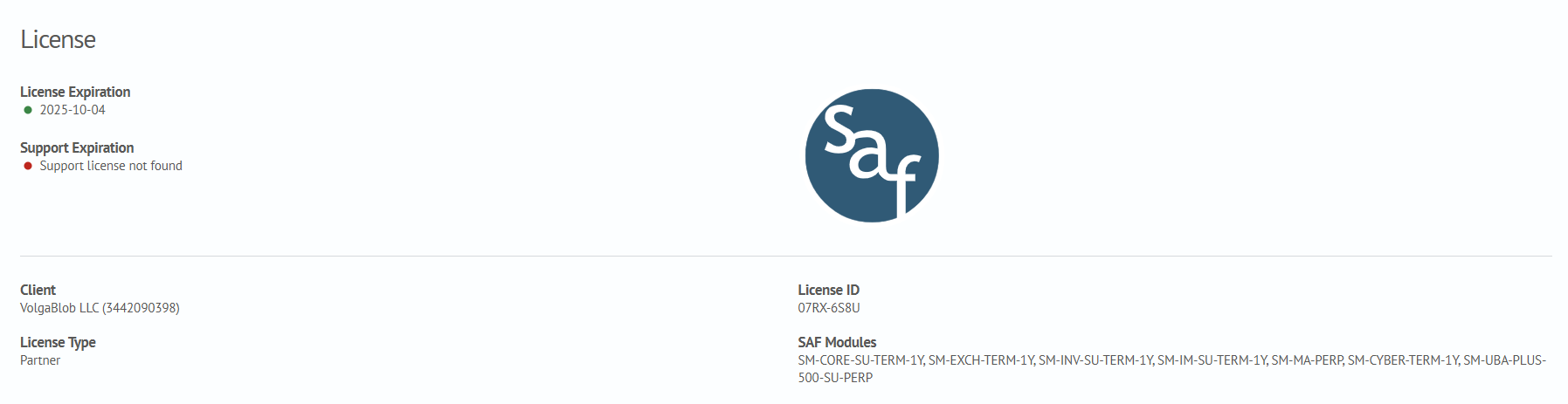 License Overview