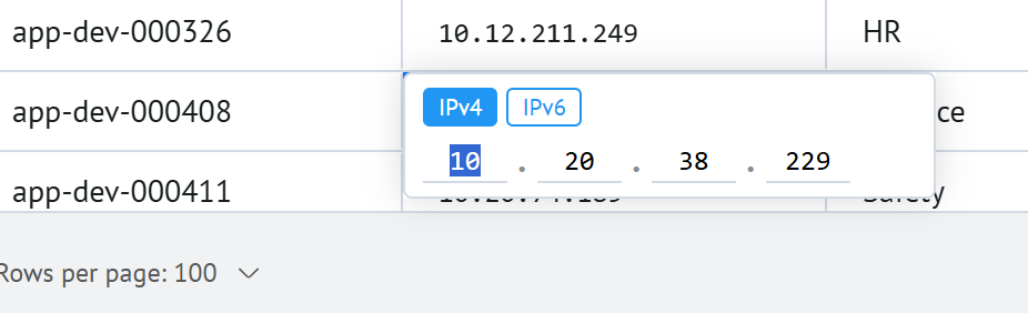 IP address editor