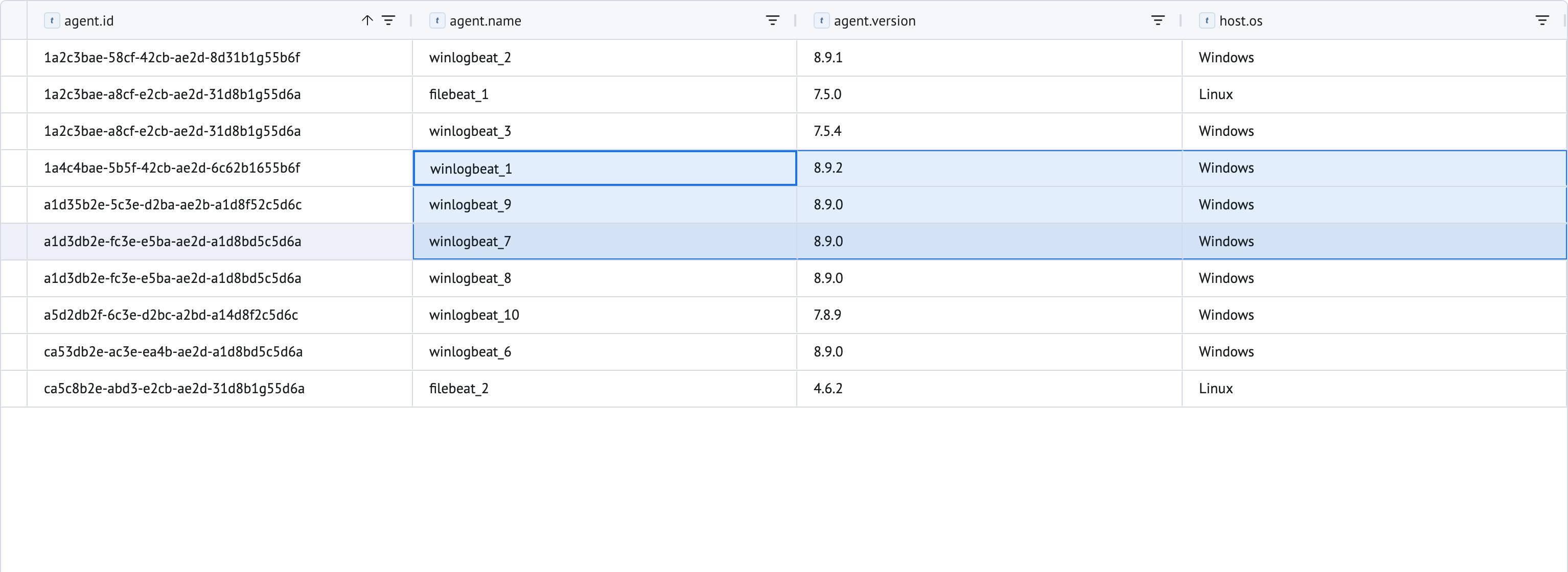 Lookup with a selected area