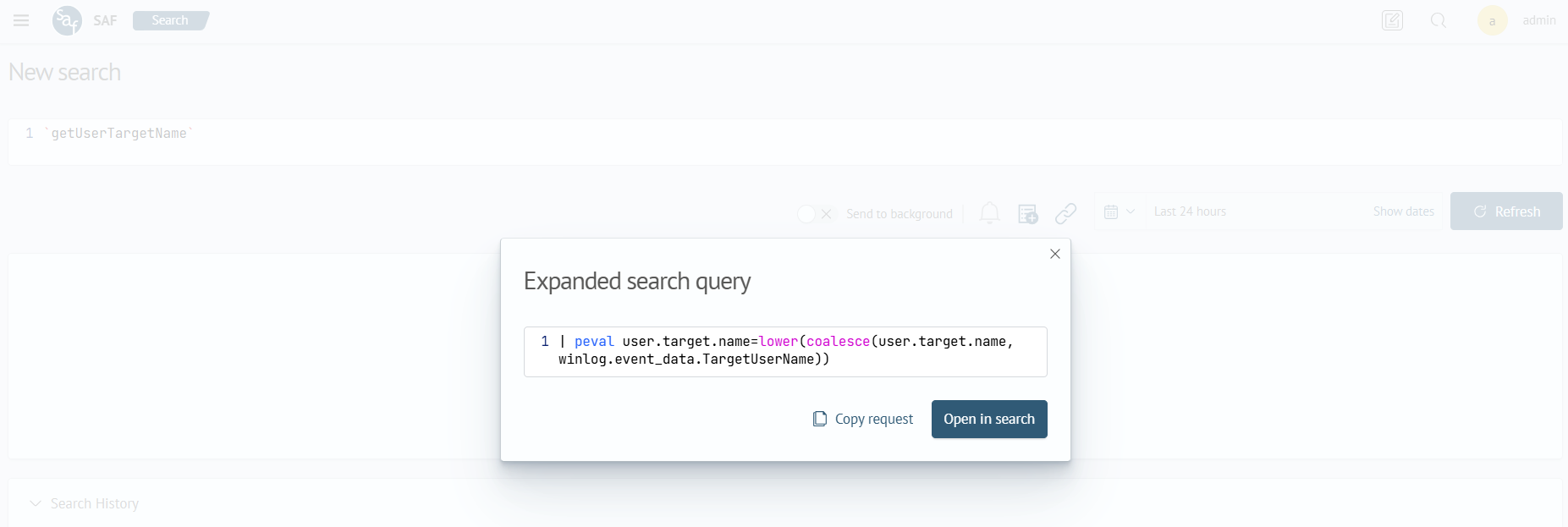 Expanded Search Query