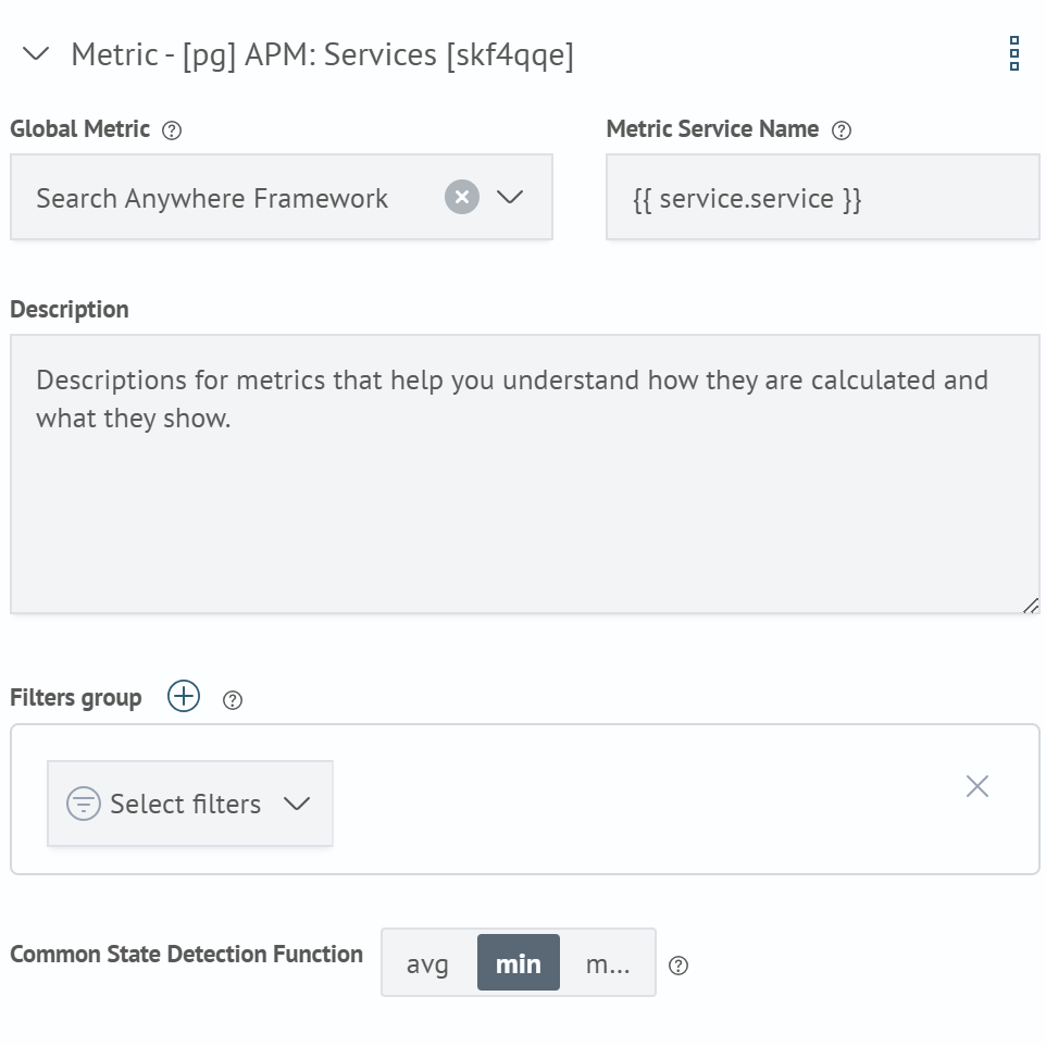 Metric Form Configuration