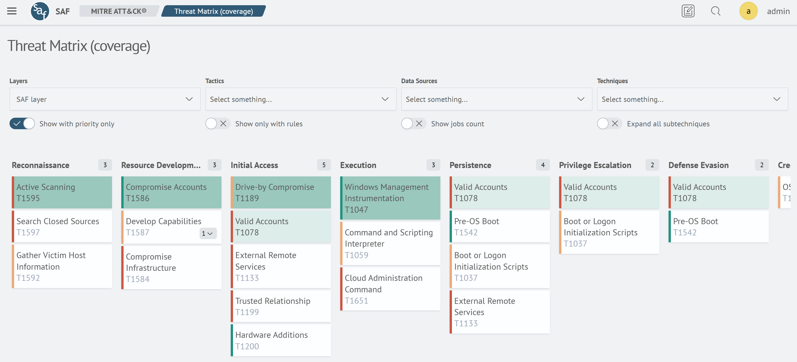 Show with priority only