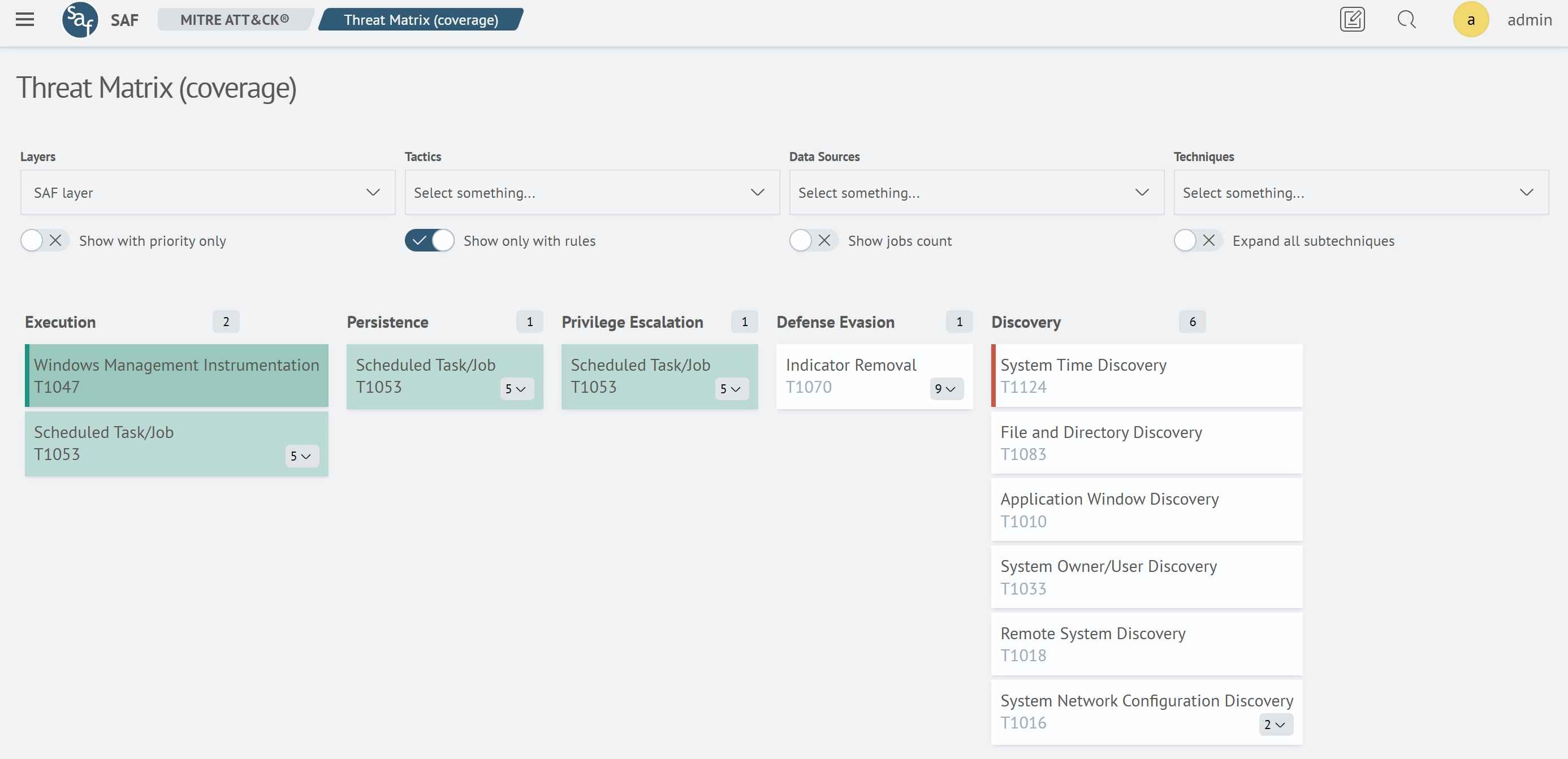 Show Only With Rules Filter
