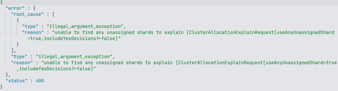 Node decomission cluster allocation explain_error