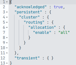 Node decomission put cluster allocation all