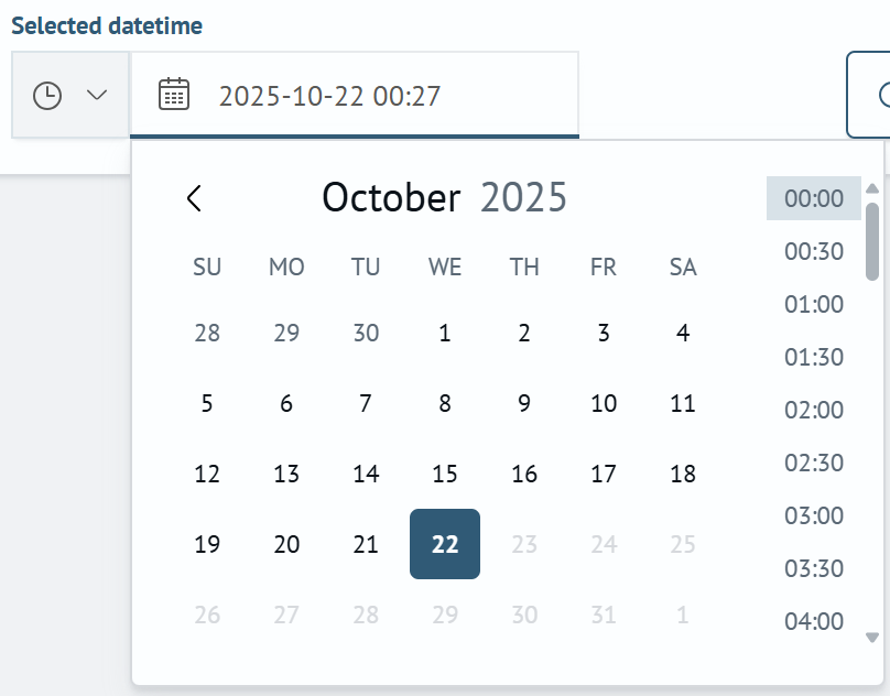 Time Interval Selection