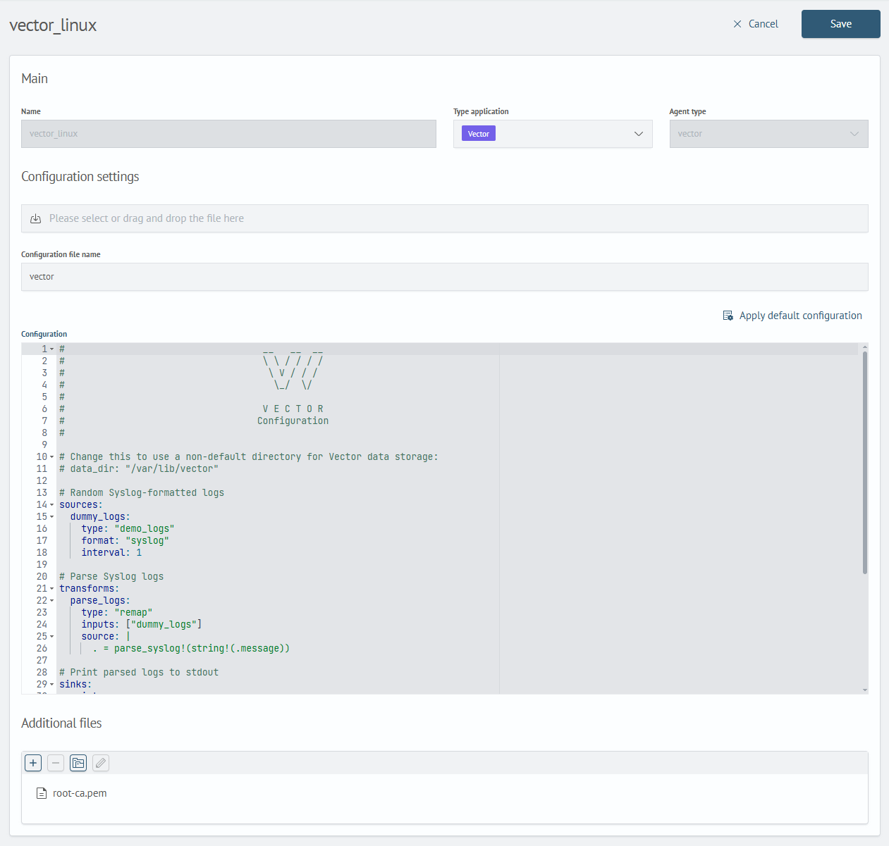 Application card Vector