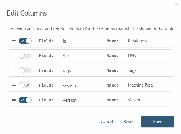 Customizing Client Columns