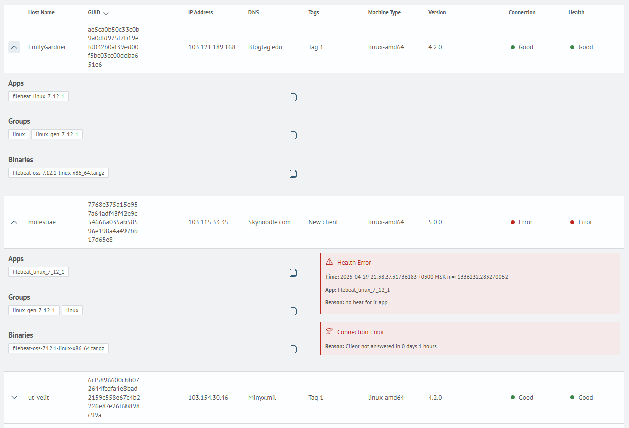 ПClient Detailed Information