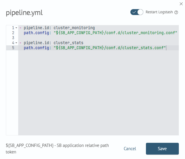 Settings pipeline.yml Logstash
