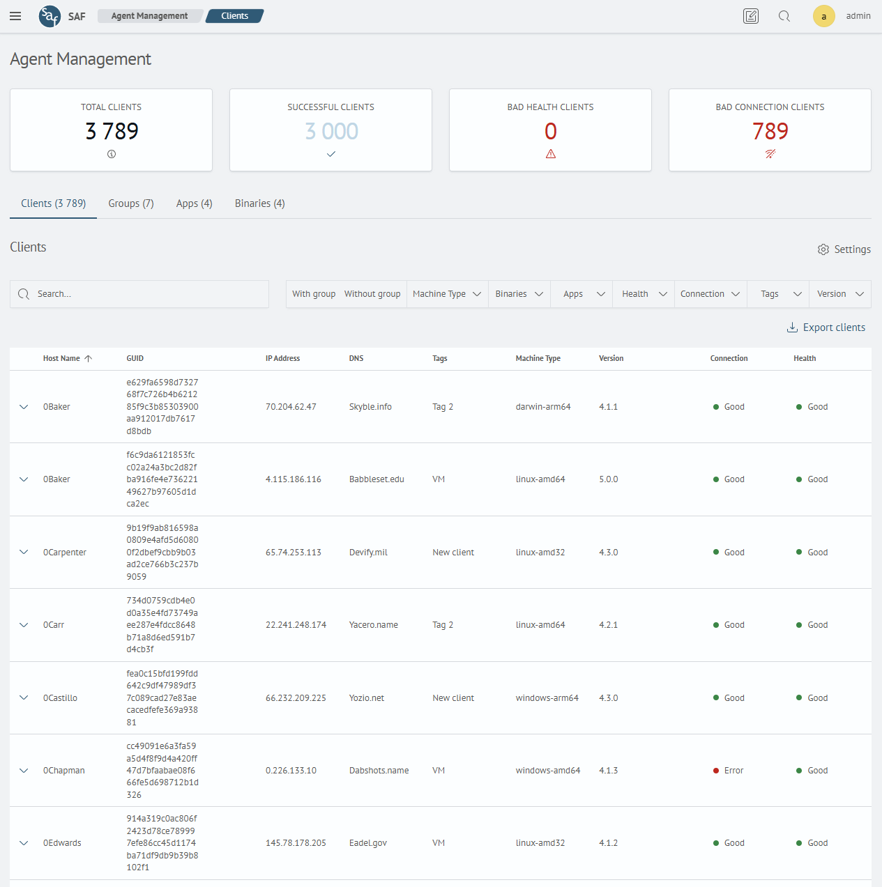 SAF Beat Manager Interface Appearance