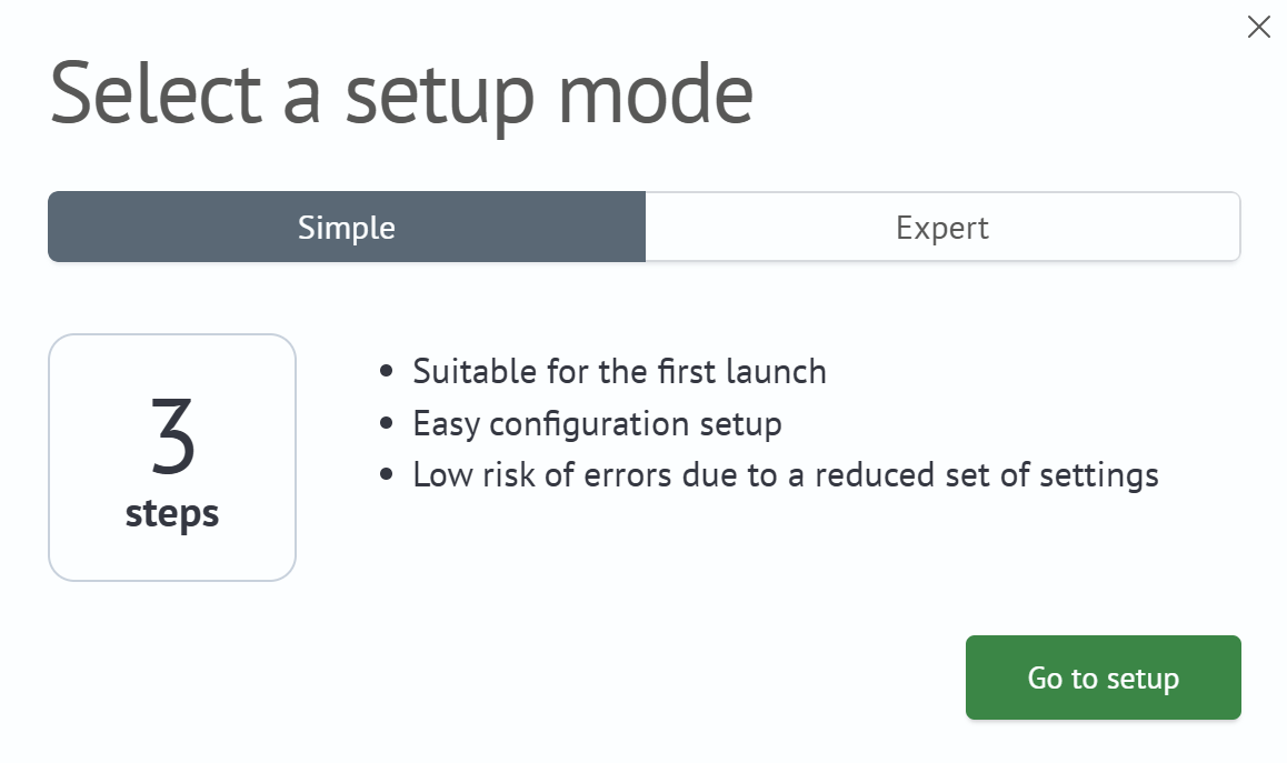 Mode Selection, Simple