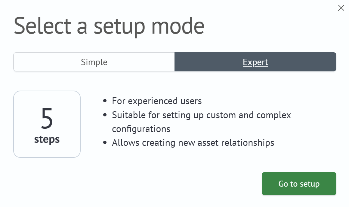 Mode Selection, Advanced