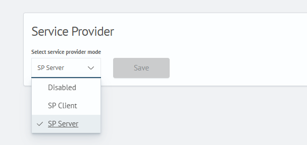 SP client mode switching