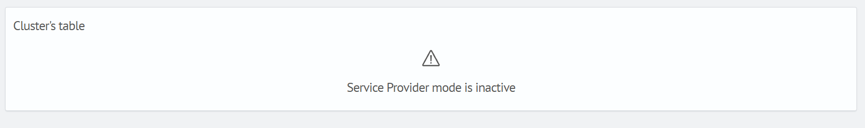 SP mode disabled