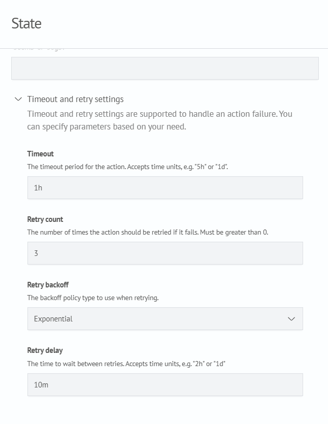 Timeout and Retry Configuration Example