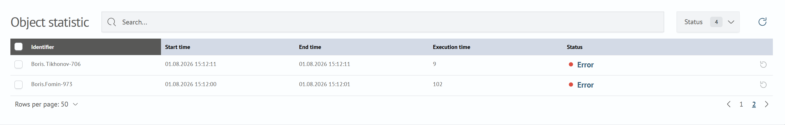 Searching Object Statistics