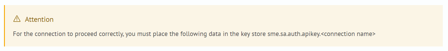 API Key Save Warning for Elastic